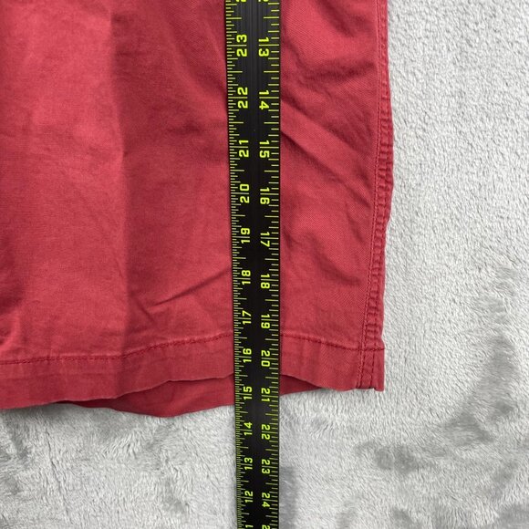 Lee Red Flat Front Cotton Shorts Men's Size 36 - Picture 4 of 8